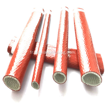 Gaines en fibre de verre enduites de protection incendie en silicone